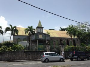 Old stone church on Dominica