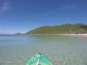 Kayaking around Francis Bay St John after Irma