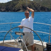 Mark at the helm Mark at the helm