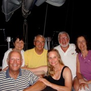 Three couples onboard Pacific Wave St Barths