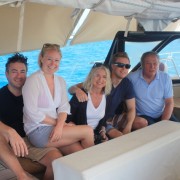 Family sailing on Pacific Wave