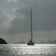 Pacific Wave at anchor off Virgin Gorda BVI