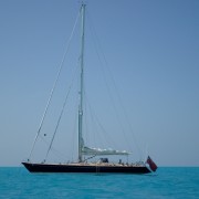 SY Pacific Wave at anchor off Anegada BVI
