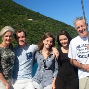 Christmas Charter Guests onboard Pacific Wave BVI