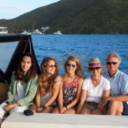 Charter guests onboard SY Pacific Wave
