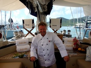 Pacific Wave Chef Mark Miles at the Antigua Yacht Show