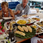 Antigua Yacht Show Concours de Chefs Judges onboard Pacific Wave