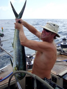 Giant Dorado caught from Pacific Wave