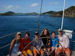 New Year Family Charter onboard Pacific Wave Christmas Cove USVI