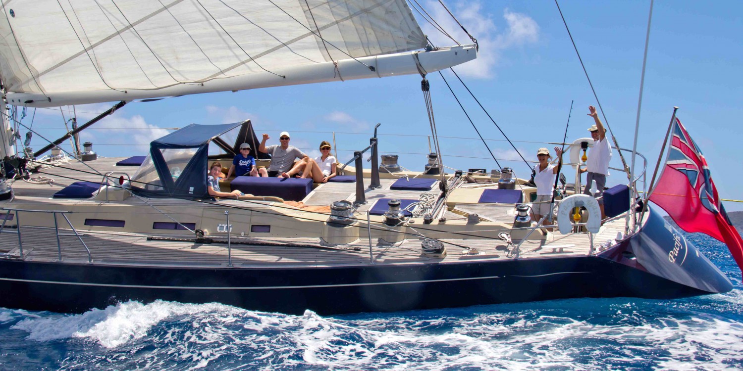 Guests onboard SY Pacific Wave