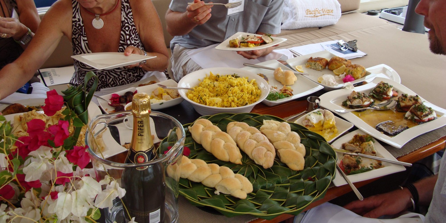 Pacific Wave Antigua Charter Yacht Show Concours du Chef Judges onboard