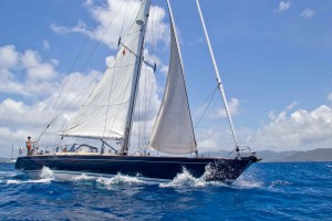 SY Pacific Wave sailing BVI