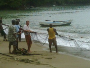 Seine Fishing in Tobago Caribbean