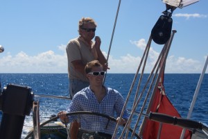 Charter Guest sailing in the BVI