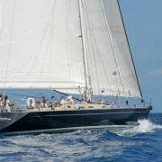 SY Pacific Wave sailing in the BVI