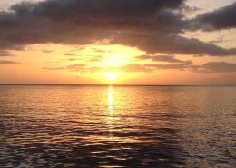 Magnificent sunset from Pacific Wave in Dominica