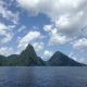 Pacific Wave sailing to the Pitons St Lucia the UNESCO World Heritage Site