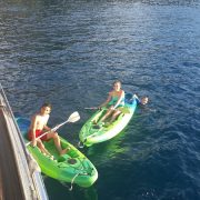 Bianca, Carter & Dempsey Kayaking from Pacific Wave Kids love kayaking from Pacific Wave