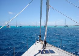Pacific Wave at anchor in Tobago Cays SVG on a Grenadines Yacht Charter