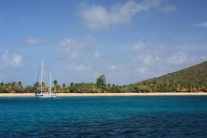 Saline Bay Mayreau from SY Pacific Wave Grenadines Yacht Charter