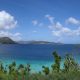 Views from the Annaberg Sugar Mill St John towards the BVI after Hurricane Irma